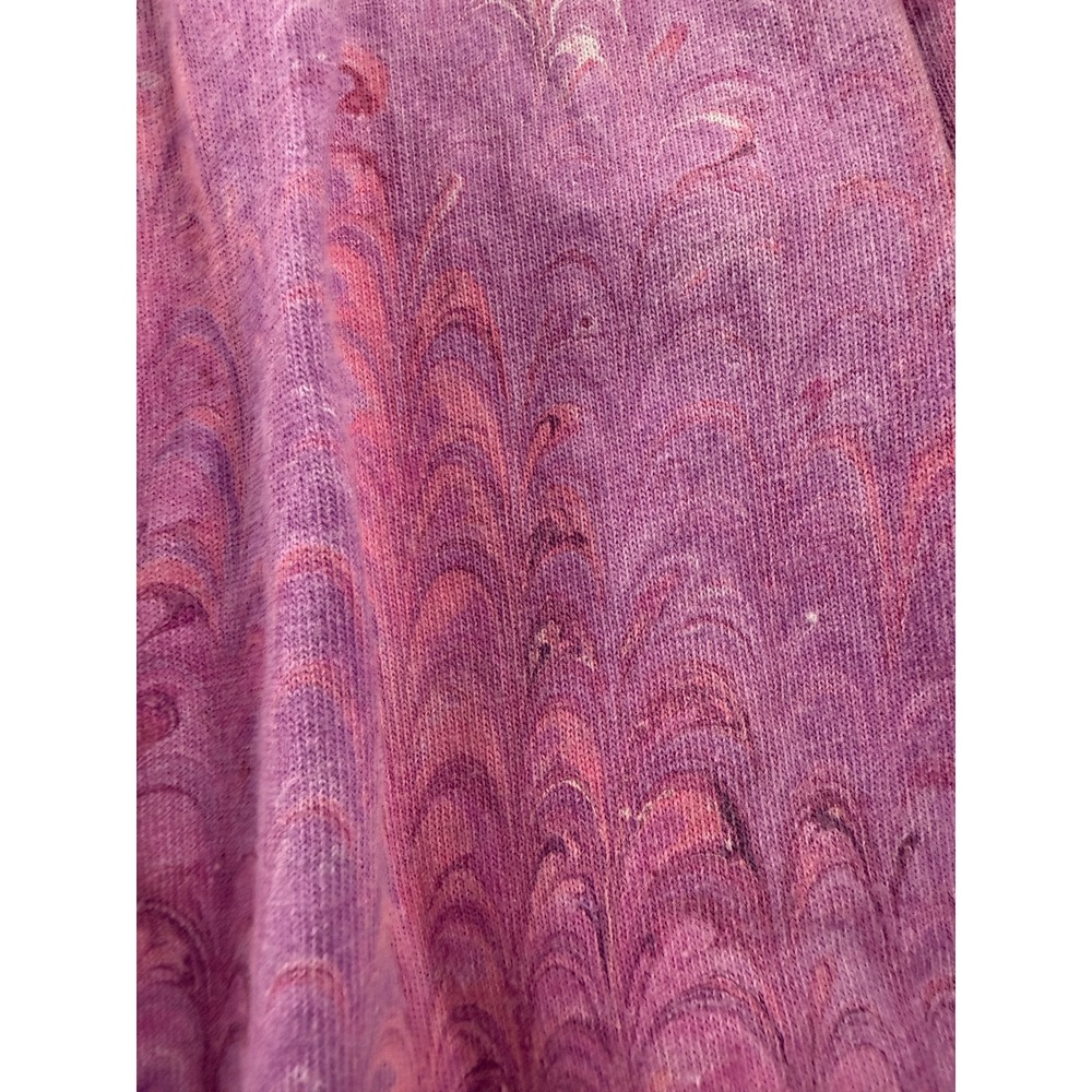 Shirleigh's Marbled art Kid skirt Pink Hand dyed cotton size L Made in the USA - Picture 4 of 9